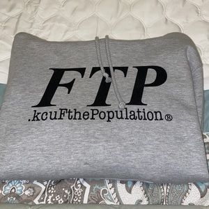 GREY FTP HOODIE